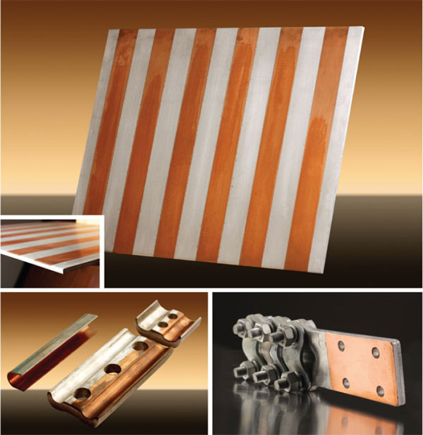 copper to aluminum transition plate